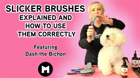  We use the slicker brush if there are no matts
