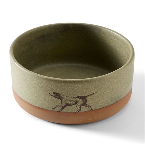  Wide Ceramic Dog Bowl : Super pretty dog bowl made of solid ceramic