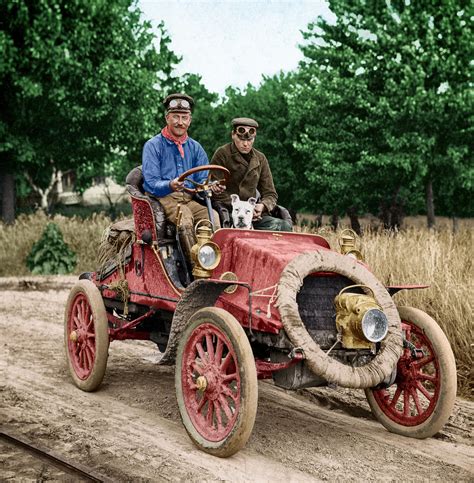  With a horsepower car and a pair of goggles for Bud, the three of them proved to the world that cars will pave the way for transportation in the near future