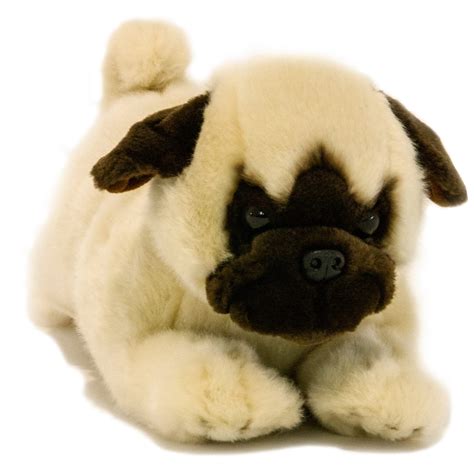  With its soft fur and friendly eyes, this sitting life size Pug stuffed animal plush toy will provide both comfort and fun during playtime