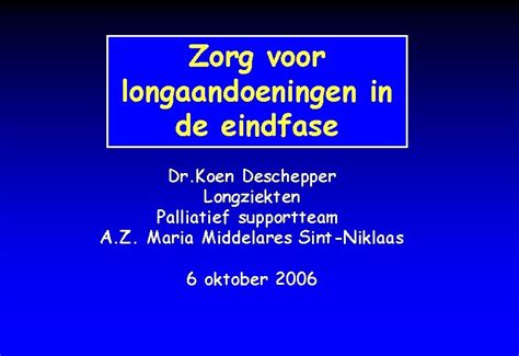  Zorg in eindfase