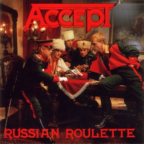  accept russian roulette album cover/service/garantie