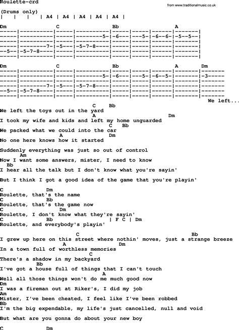  american roulette chords
