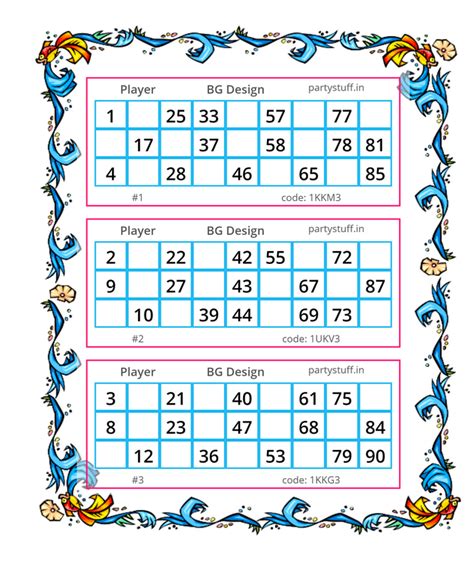  bingo online ticket generator