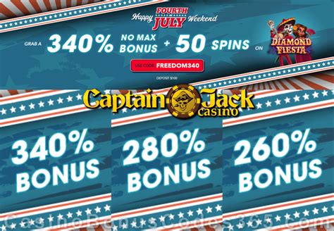  captain jack casino bonus codes july 2022