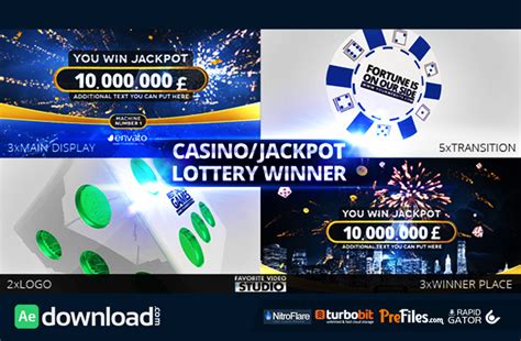  casino jackpot lottery winner after effects project videohive
