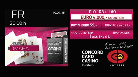  concord card casino kufstein/ohara/techn aufbau