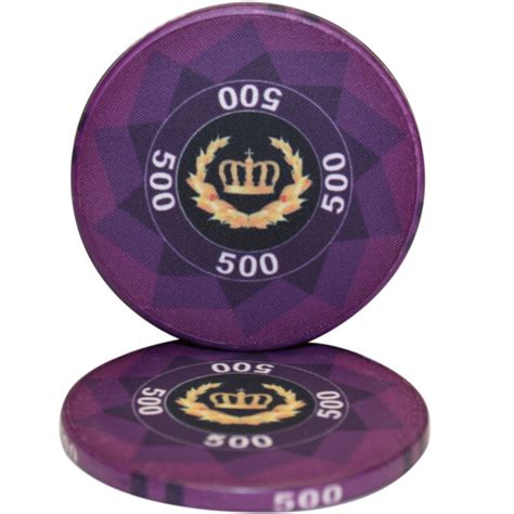  crown laurel poker chips