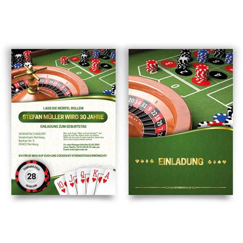  einladungskarten casino/service/probewohnen