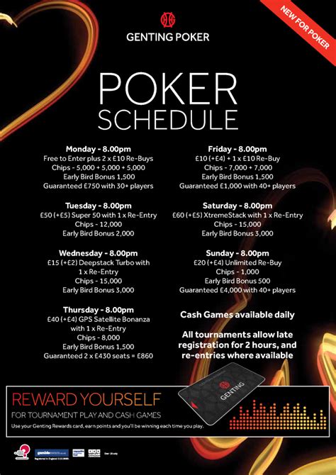  g casino poker schedule sheffield