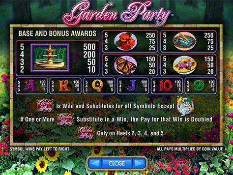  garden party slots