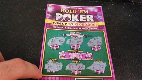  holdem poker lottery ticket