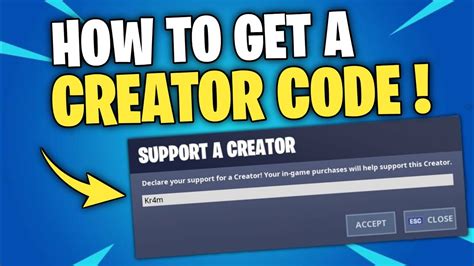  how to enter creator code fortnite