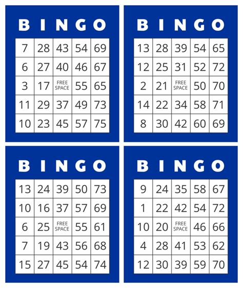  online bingo cards 1 75