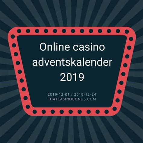  online casino adventskalender 2019