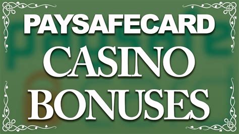  online casino bonus paysafecard