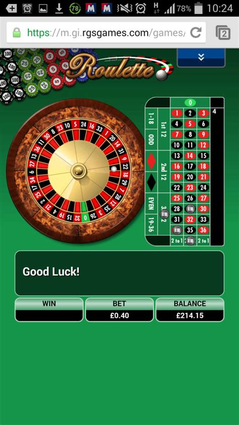  online roulette 10p stake