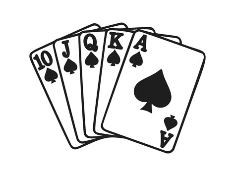  poker game black and white