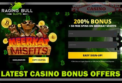  raging bull casino latest bonus codes
