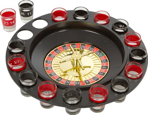  roulette game with shot glabes