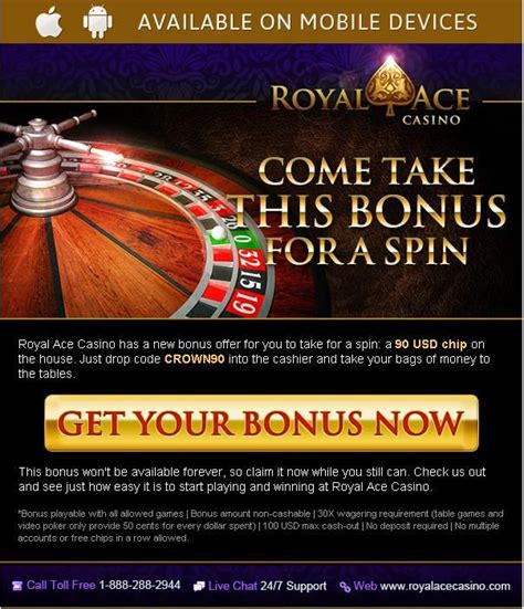  royal ace casino redeem coupon