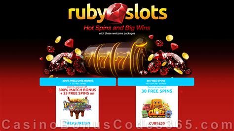  ruby slots casino free spins