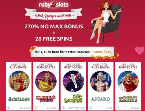  ruby slots no deposit bonus free spins