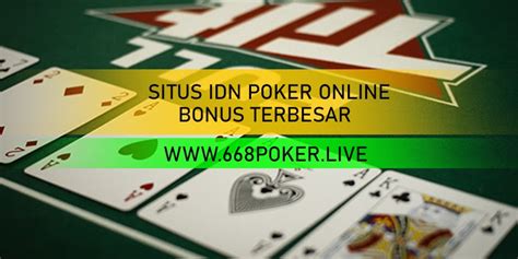  situs idn poker online bonus terbesar