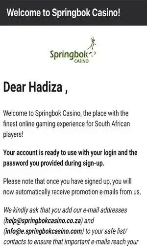  springbok casino account verification form