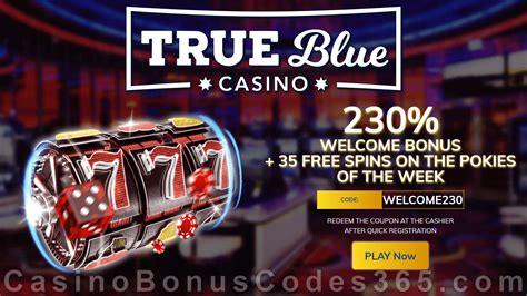  true blue casino 100 free spins