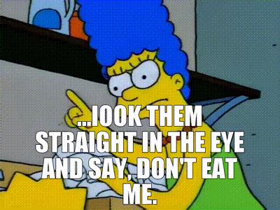 ...Iook them straight in the eye and say, Don