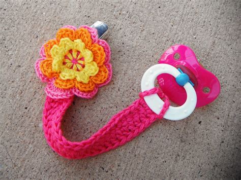 ..non*sense.. crochet pacifier clip
