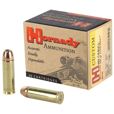 .454 Casull Magnum .452 240gr Hornady XTP MAG