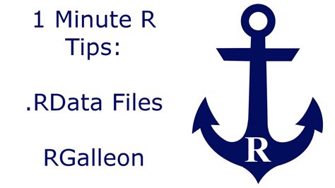 .RData Files 1 Minute R Tips YouTube