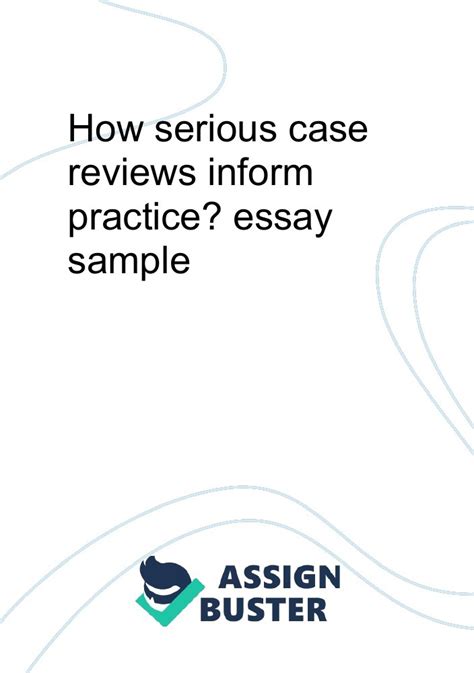 .Serious Case Reviews Essay - Cyber Essays