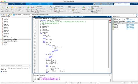 .m file. The M Files. MATLAB allows writing two kinds of program files −. Scripts − script files are program files with .m extension. In these files, you write series of commands, which you … 