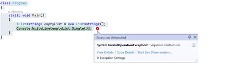 .net 实体框架4 Single（）vs First（）vs FirstOrDefault（）