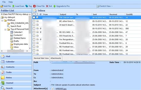 Import email, contacts, and calendar from an Outlook .pst file. Open and close Outlook Data Files (.pst) that contain copies, archives, or backups of your Outlook information. .