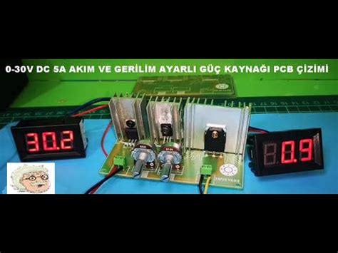 0 30v DC 5 AMPER AKIM VE GERILIM AYARLI GUC KAYNAGI . 