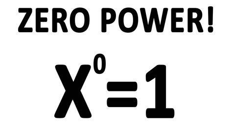0 to the power. Is 0^0 one or zero? Technically it could be 1, because 0^1 = 1*0, so 0^0 must be 1 with no zeros to multiply it to. It could also be 0, because you do not have to add the 1 * at the beginning. 