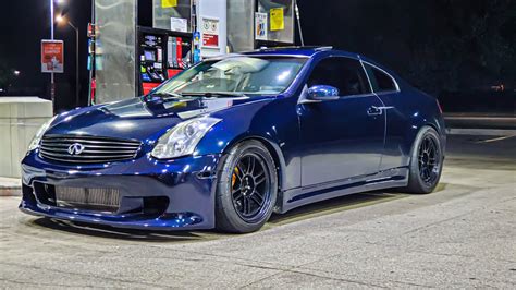 Our G35x tester, burdened with AWD and a five-speed automatic, blitzed to 60 in 5.4 seconds and the quarter-mile in 14.1 at 100 mph. Similarly, that 2006 test car stopped from 70 mph in 160 feet .... 