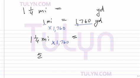 0.25 Miles to Yards Convert 0.25 mi in yd - UnitChefs