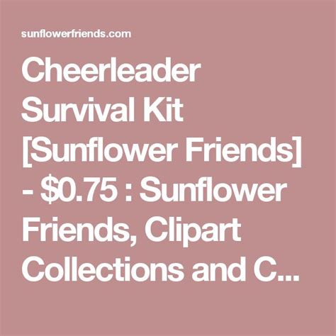 0.75 Sunflower Friends, Clipart Collections and Computer Printables Cheerleading
