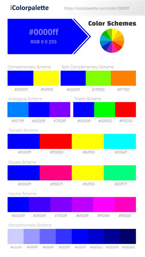 0000ff color
