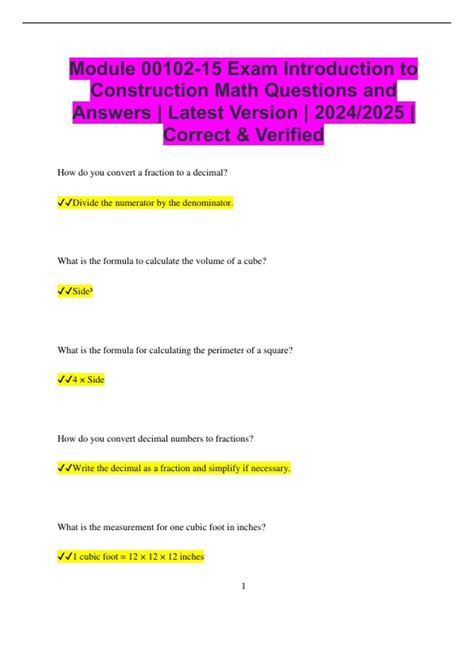 Read Online 00102 15 Introduction To Construction Math Instructor 