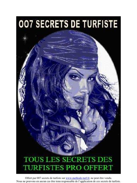 007 Secrets De Turfiste