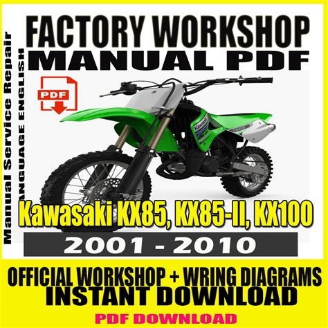 01 kawasaki kx85 kx100 service manual repair. - Alternativas para la educación en méxico..