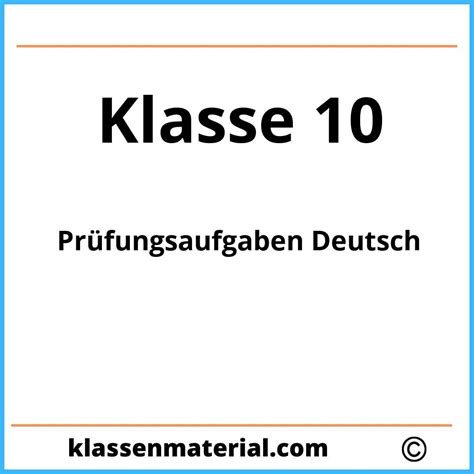 010-160-Deutsch Prüfungsaufgaben