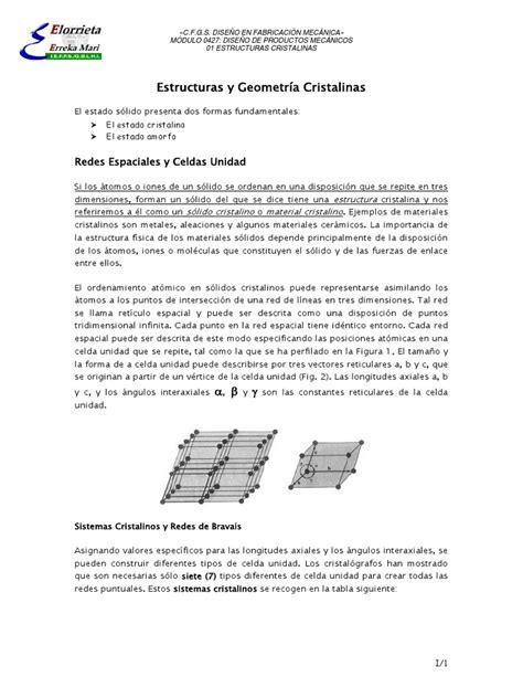01estructuras Cristaliinas