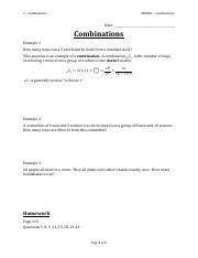 02 - Combinations.pdf - 2 - Combinations MDM4U